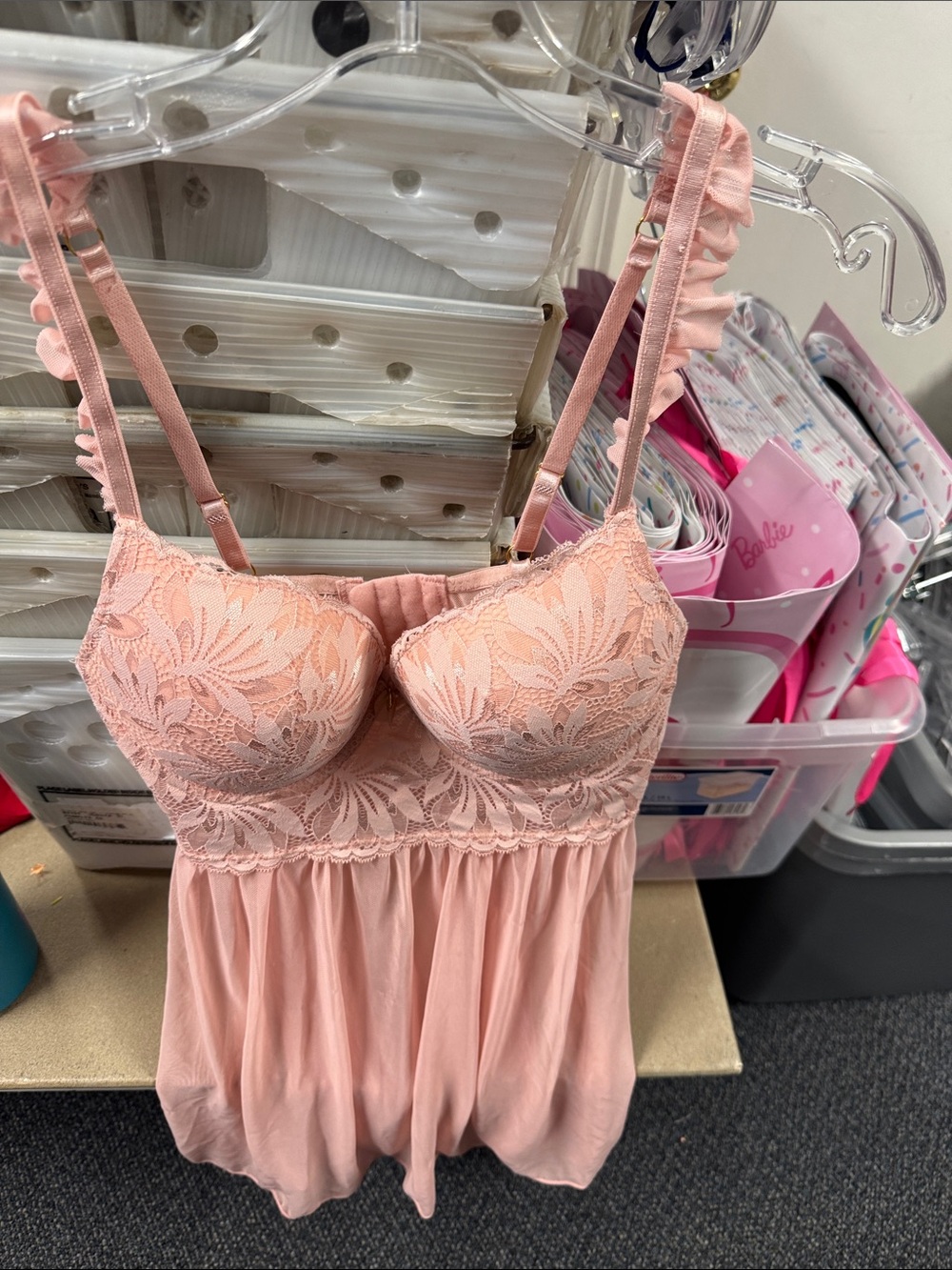 Daisy Fuentes lingerie babydoll top L // 0807106